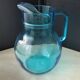 Water jug or orangeade in moulded glass 2 litres