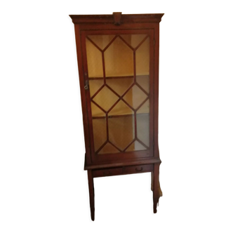 Edwardian style mahogany showcase