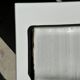 Trio of small rectangular serving dishes white and black Indonesian ceramic 21x16