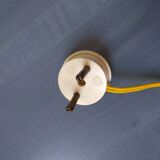 Floor lamp gilded bronze tripod 4 fires