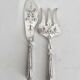 Antique silver and silver-plated fish serving cutlery