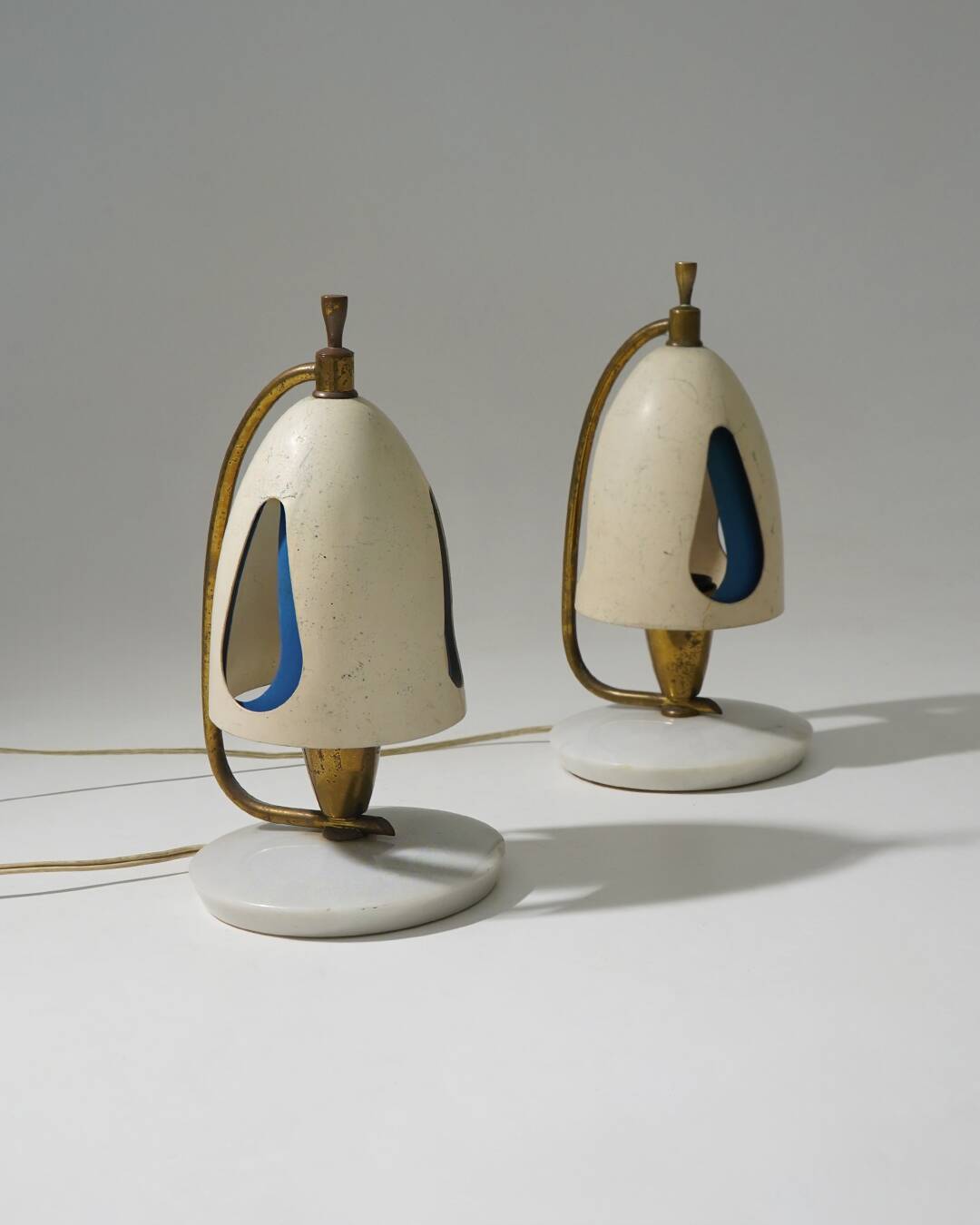 Paire de lampes de table par Angelo Lelii, Arredoluce, années 1950