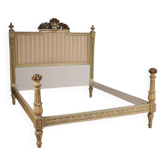 Lacquered Italian double bed in the Louis XVI style from the 20th century