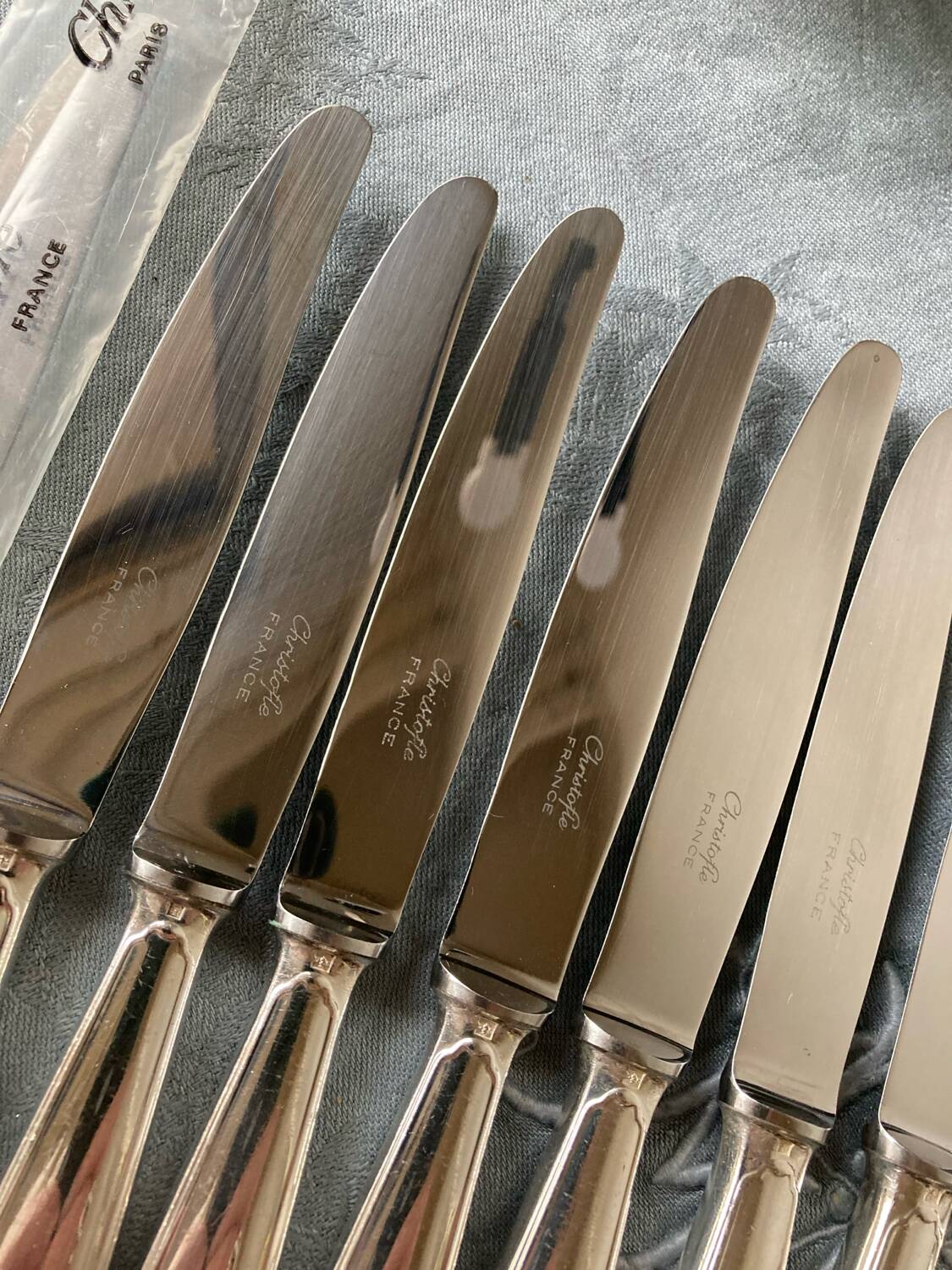 12 Christofle cheese knives