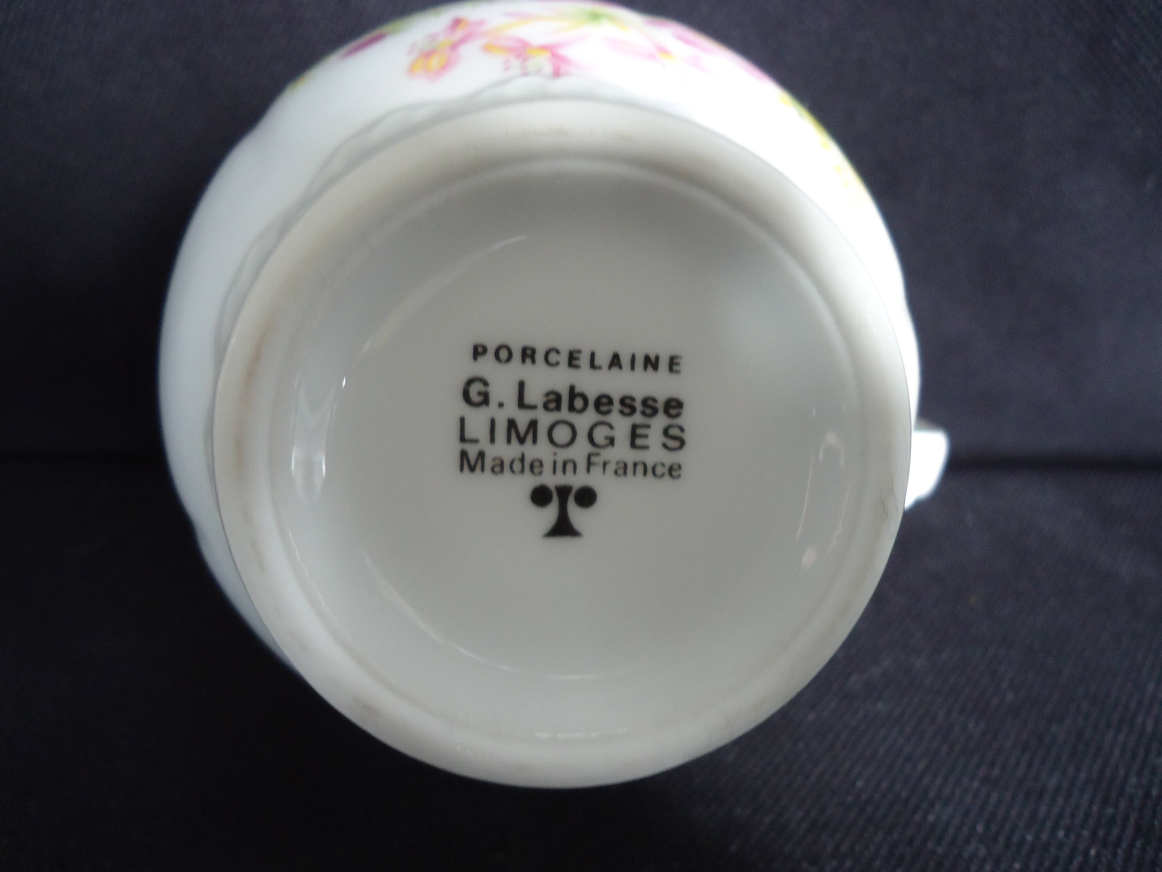 Limoges porcelain milk jug, Goumot Labesse