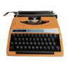 Portable Silver Reed 100 orange typewriter, functional, new ribbon