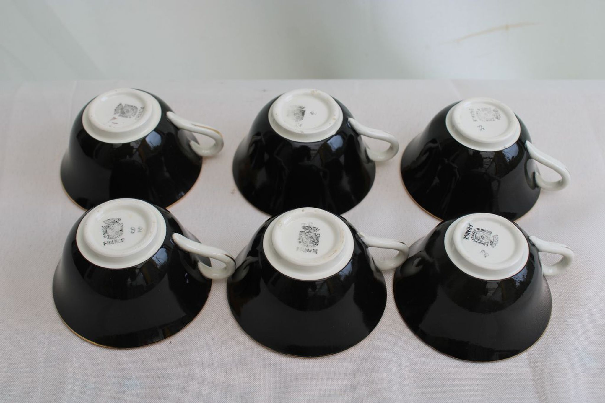 Lot of 6 old coffee cups