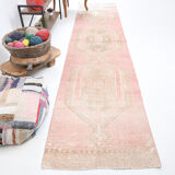 3x13 Distressed Turkish Runner Rug 405x90Cm