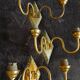 3 Art Deco cloisonné enamel wall lights