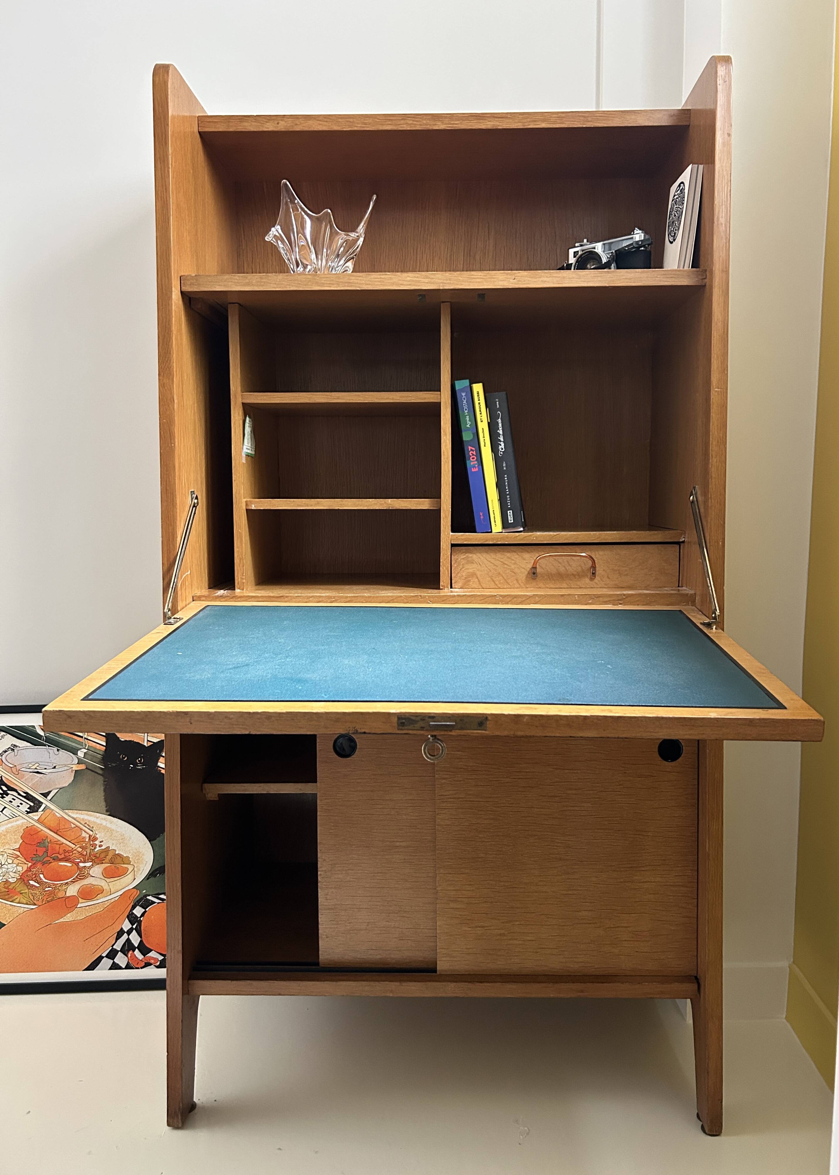 Vintage Scandinavian secretary desk – 1960s