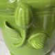 Glazed green cache-pot