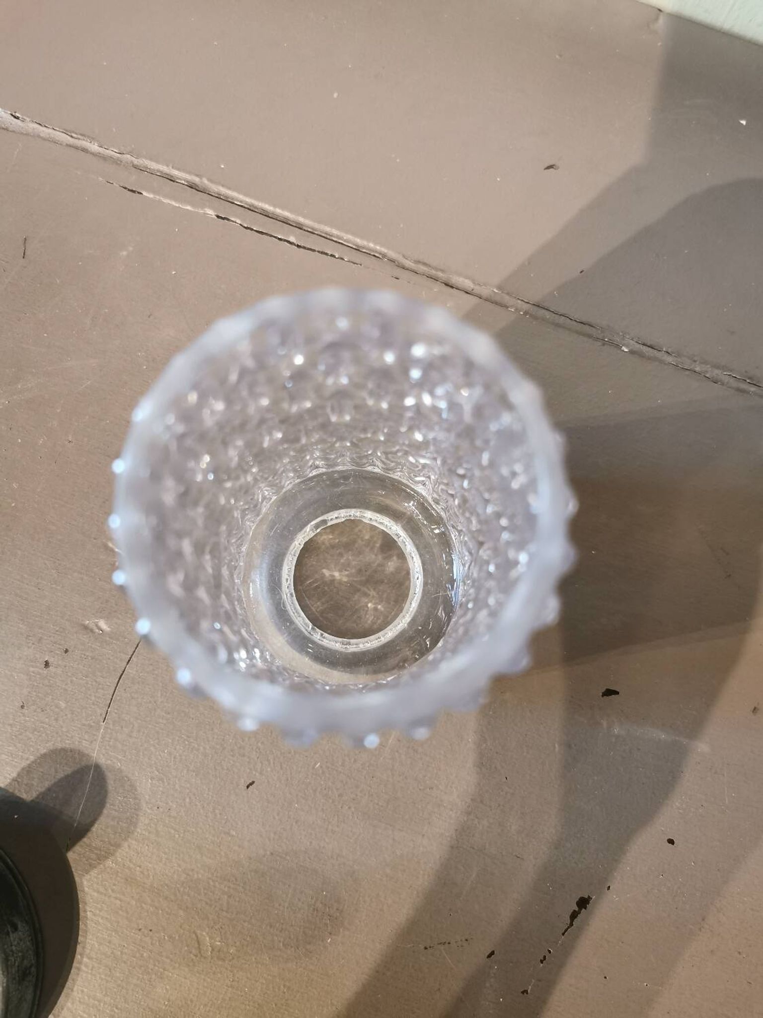Lampe vintage verre et métal