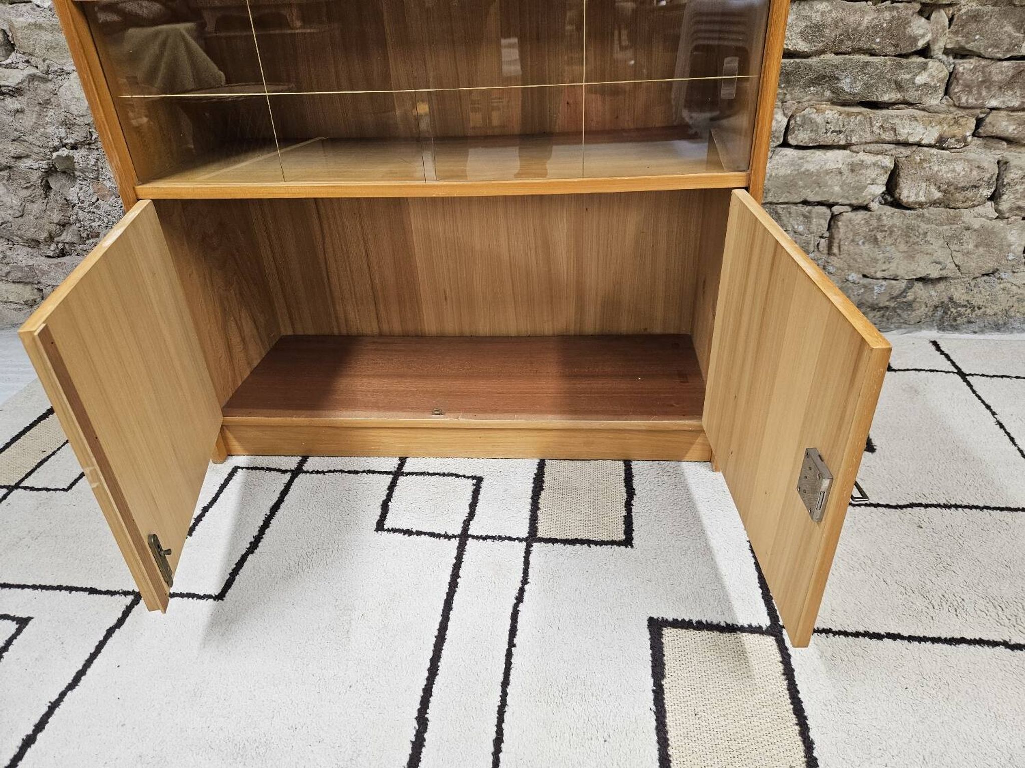 Small vintage display cabinet from the 1970s