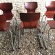 Set of 6 vintage Pagholz Flötotto stackable chairs in Pagwood