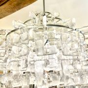 Carlo Nason for Mazzega Murano glass chandelier, Italy 1970.