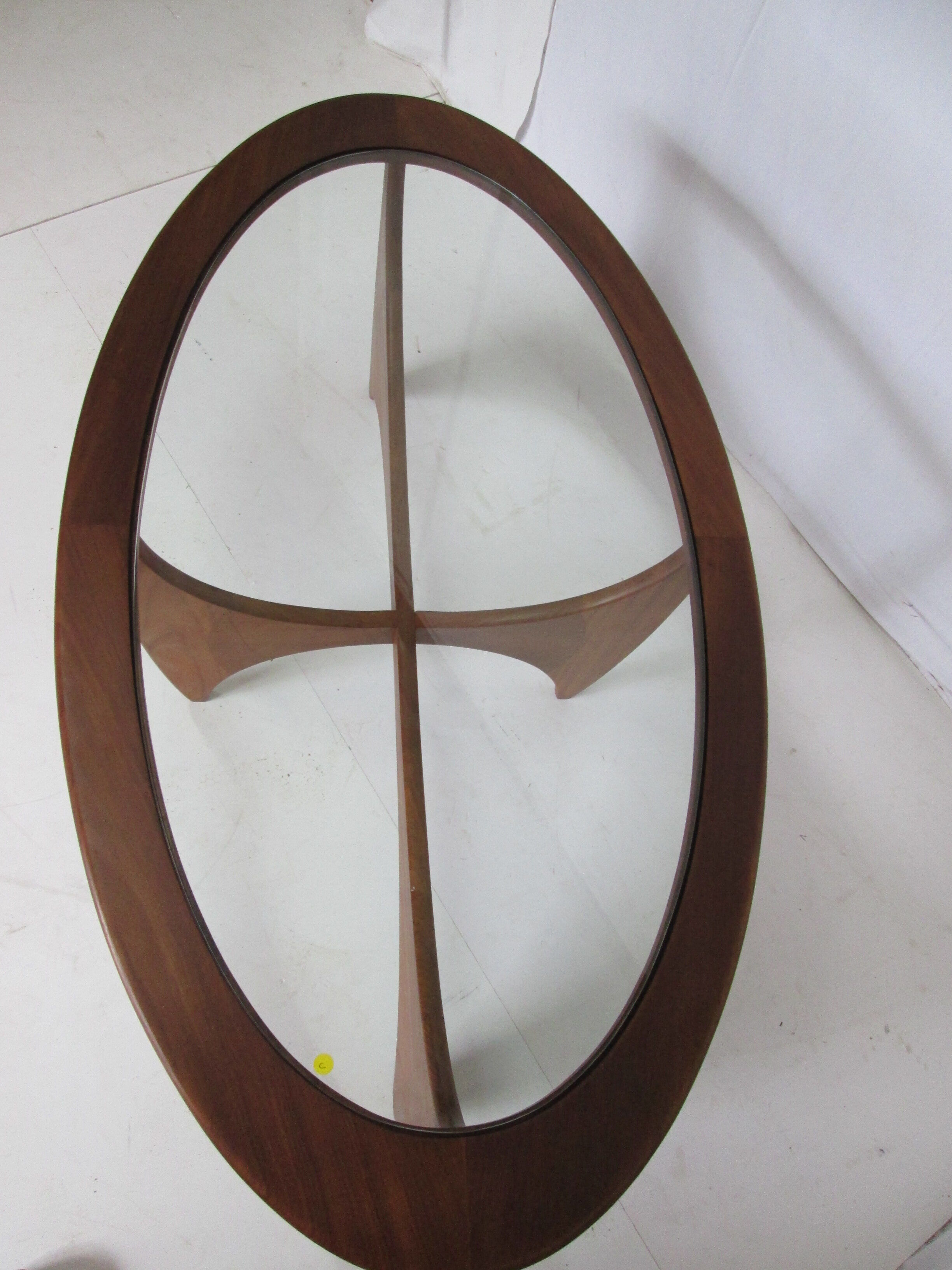 Teak oval coffee table Astro