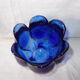 Blue glass vase