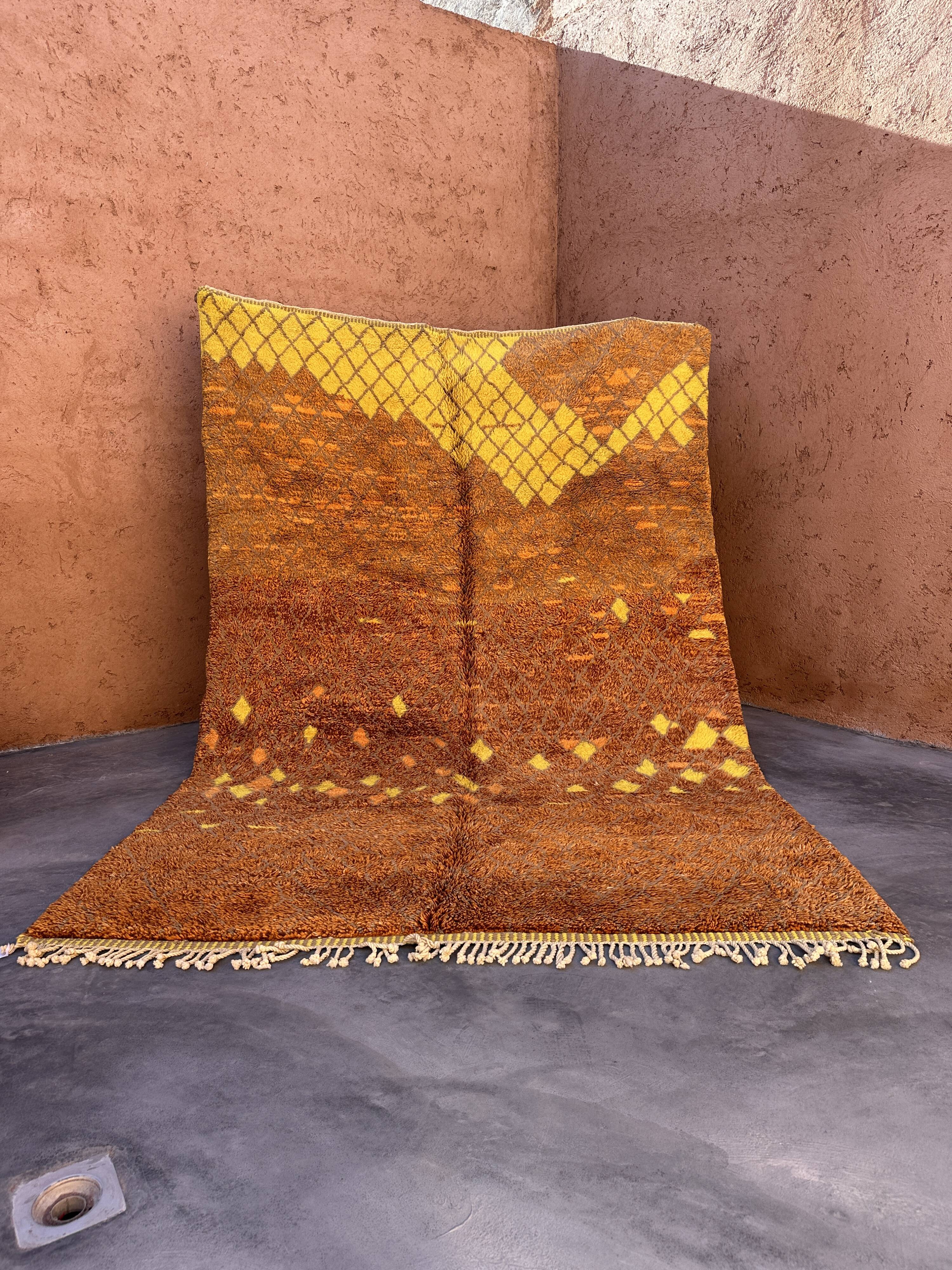Moroccan rug Beni M'Rirt orange - 316 x 211 cm