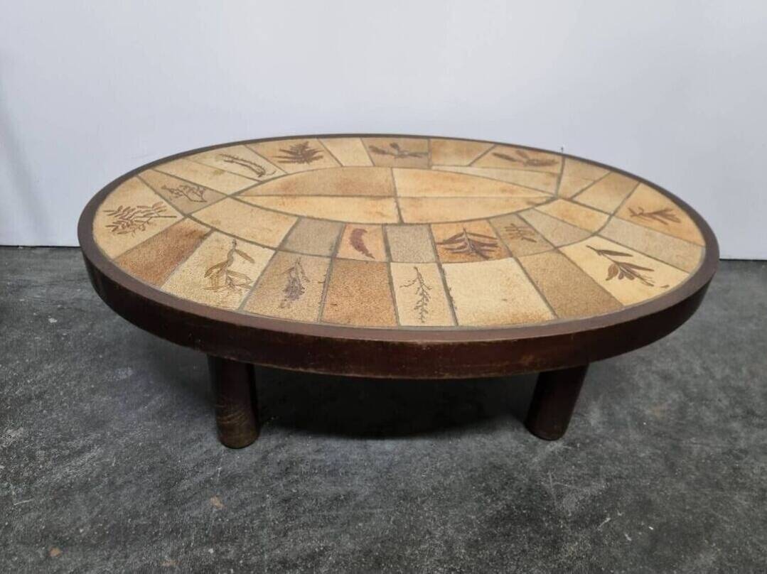 Vallauris ceramic coffee table