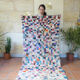 Plaid "corridor" boucherouite rug 100x200cm