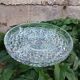 Plat apéritif vintage en verre moulé