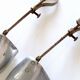 Pair of shoe trees former CLUB brand metal, aluminium.