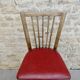 Chaise de bistrot baumann, en bois et skaï