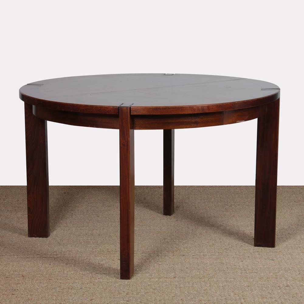 1970s extendable wooden dining table