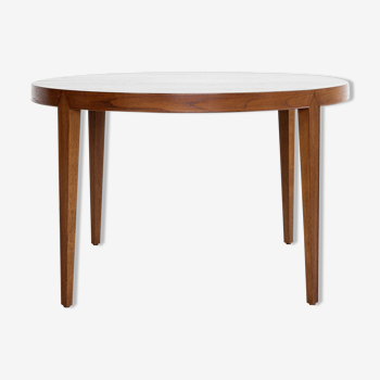 Midcentury Danish round dining table in teak by Severin Hansen for Haslev 1960s