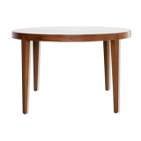 Midcentury Danish round dining table in teak by Severin Hansen for Haslev 1960s