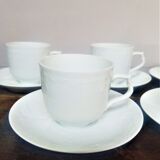 Limoges White Porcelain Series of 6 Cups
