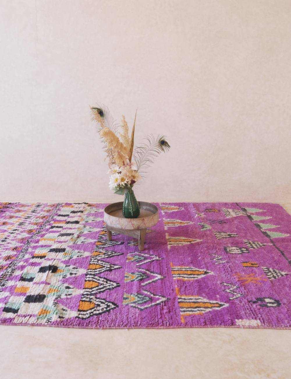 Purple Berber Rug - 303 x 200 cm