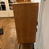 Vintage Scandinavian style wood bookcase