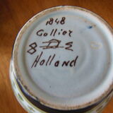 ART NOUVEAU / DECO VASE Holland Netherlands in ceramic Signed under the base