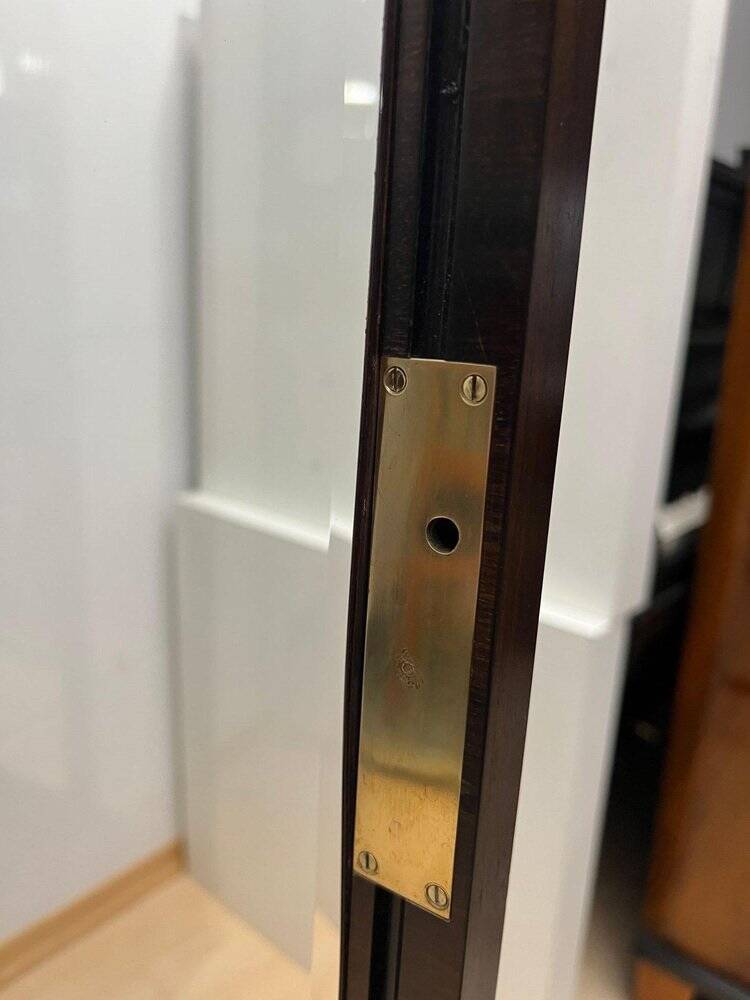 Art Deco Display Cabinet in Glass & Macassar Veneer, France, 1930