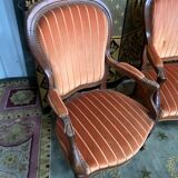 Louis Philippe bench and pair of armchairs