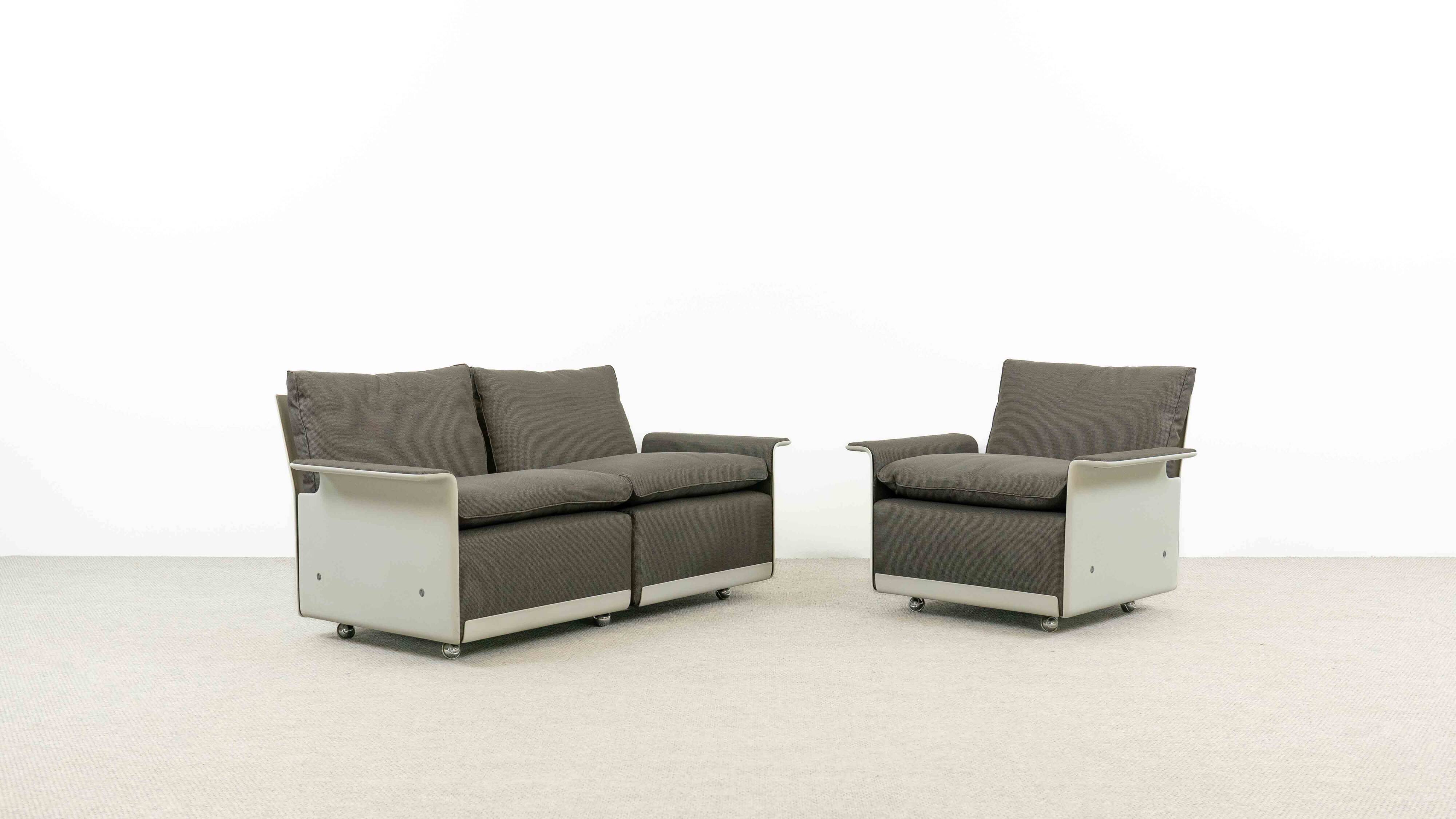 Vitsoe seatgroup by dieter rams, model 620, easychair+sofa