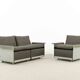 Vitsoe seatgroup by dieter rams, model 620, easychair+sofa