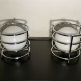 Pair of bedside lamp chrome 1970.