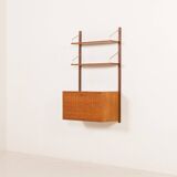 Poul Cadovius teak shelving wall unit with a bureau, Cado 1960s