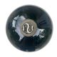 Black opaline ball lamp Art Deco