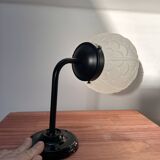 Black art deco wall light