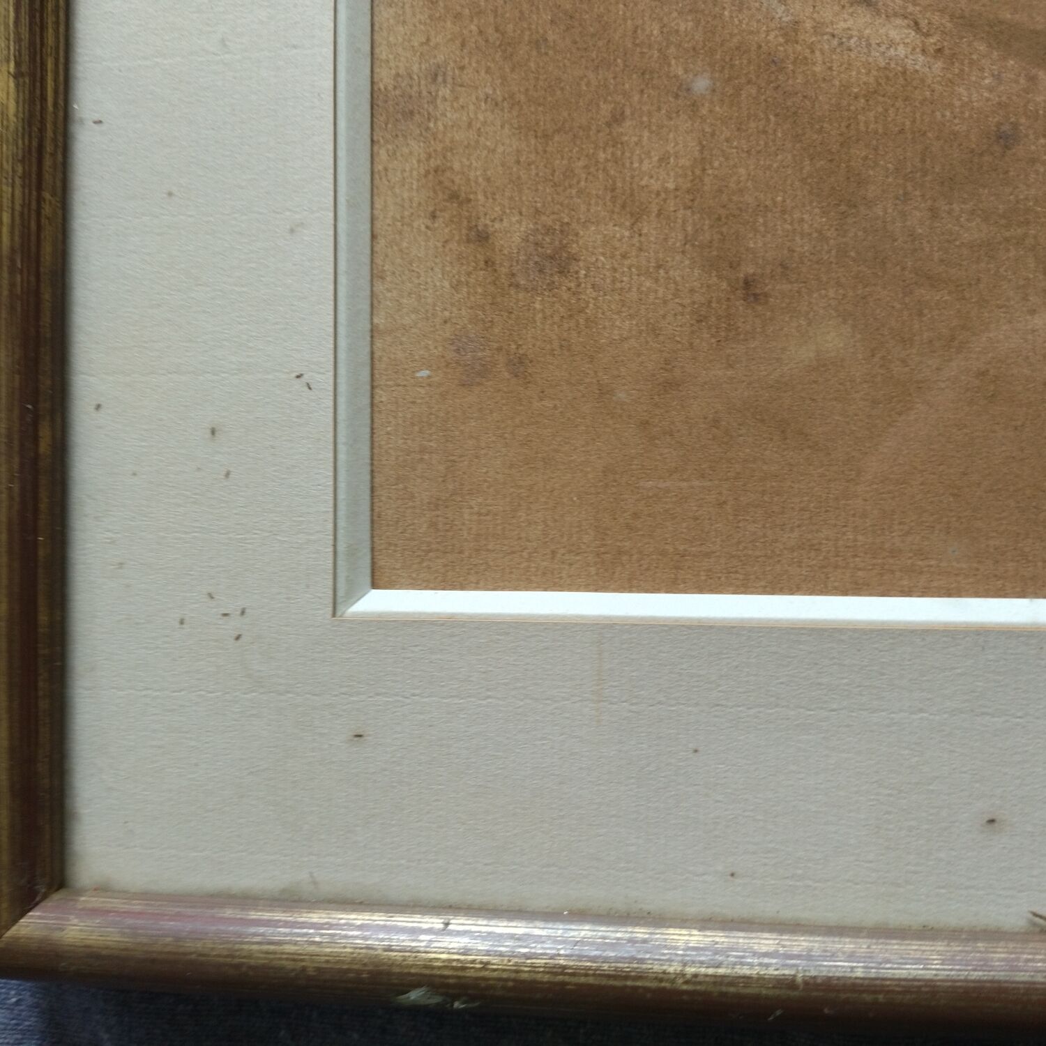 Tableau peinture sur papier autoportrait Pierre Jérôme