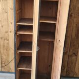 Old wooden factory cloakroom double door industrial furniture