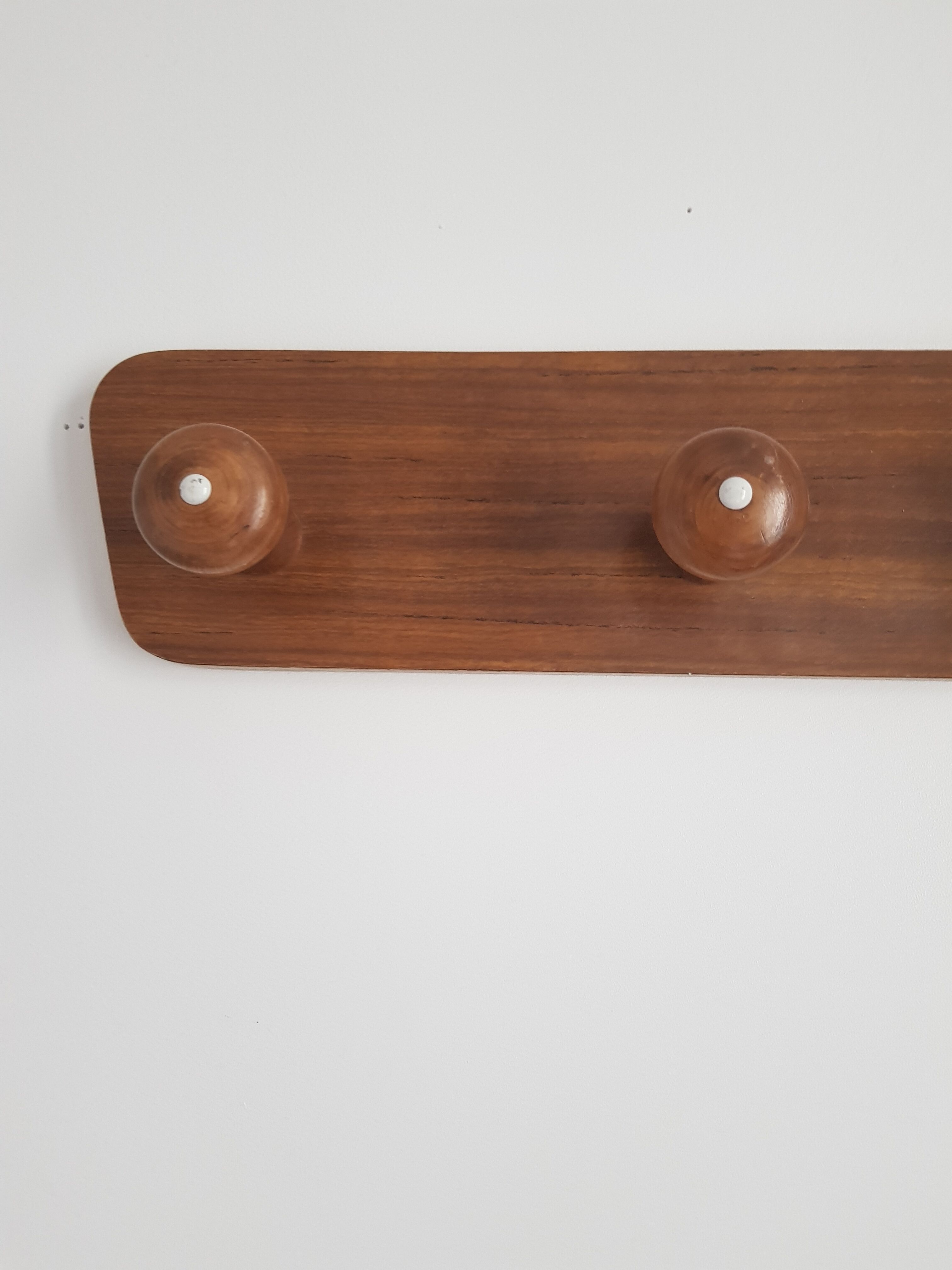 Vintage wall coat rack in formica