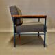 Armchair metal and teak 1950