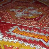 Old turkish carpet yastik handmade 44cm x 86cm 1920s, 1c371