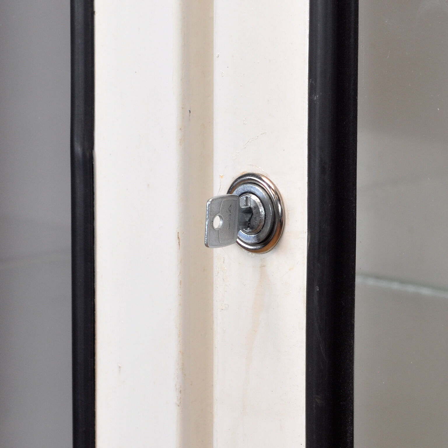 Glass & iron medical cabinet 1970s