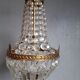 Lustre montgolfiere st Louis XVI bronze and stamps ep 1940