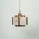 Vintage brass and frosted glass pendant, Vitrika glass pendant.